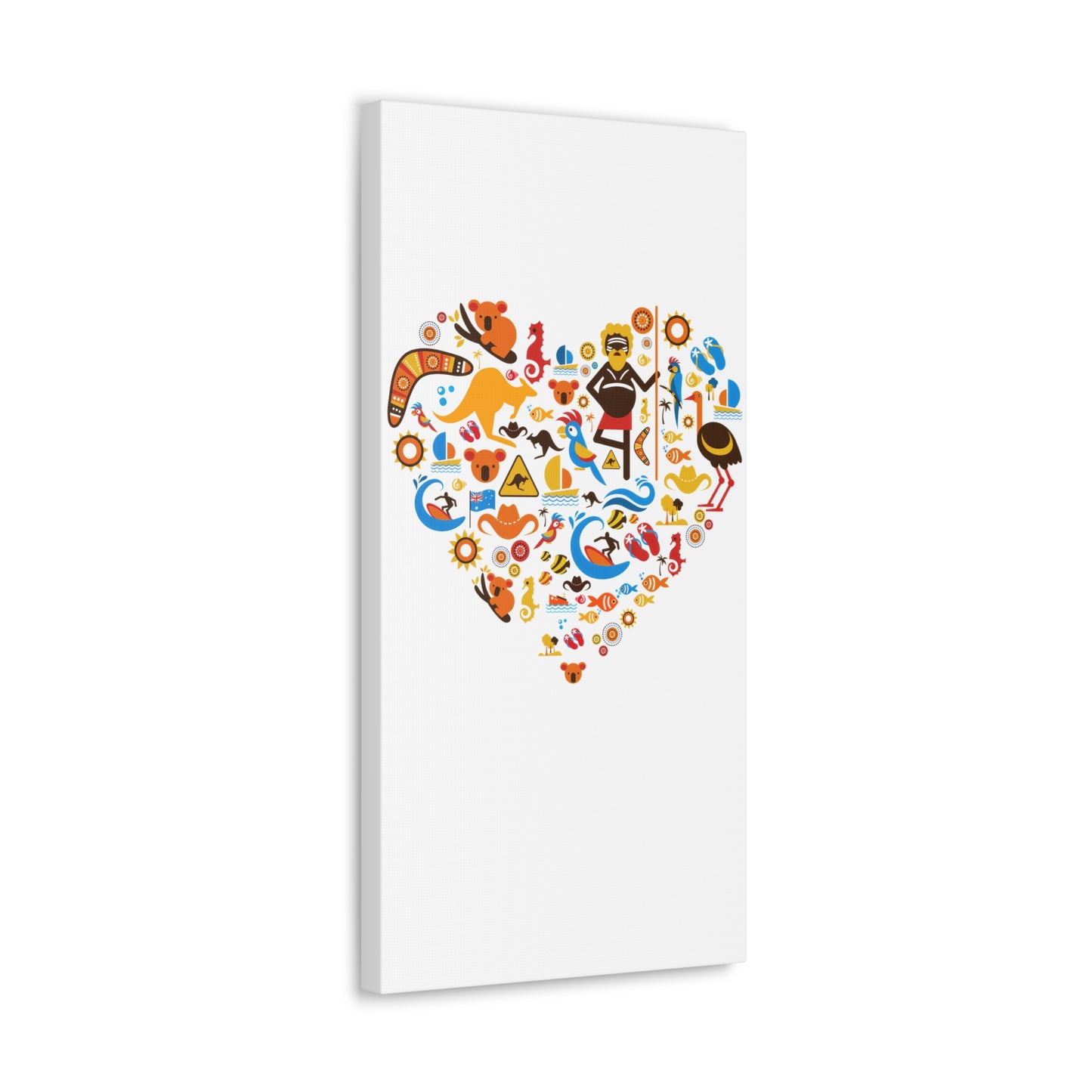 Heart Art Canvas Print - Australian Landscape Decor