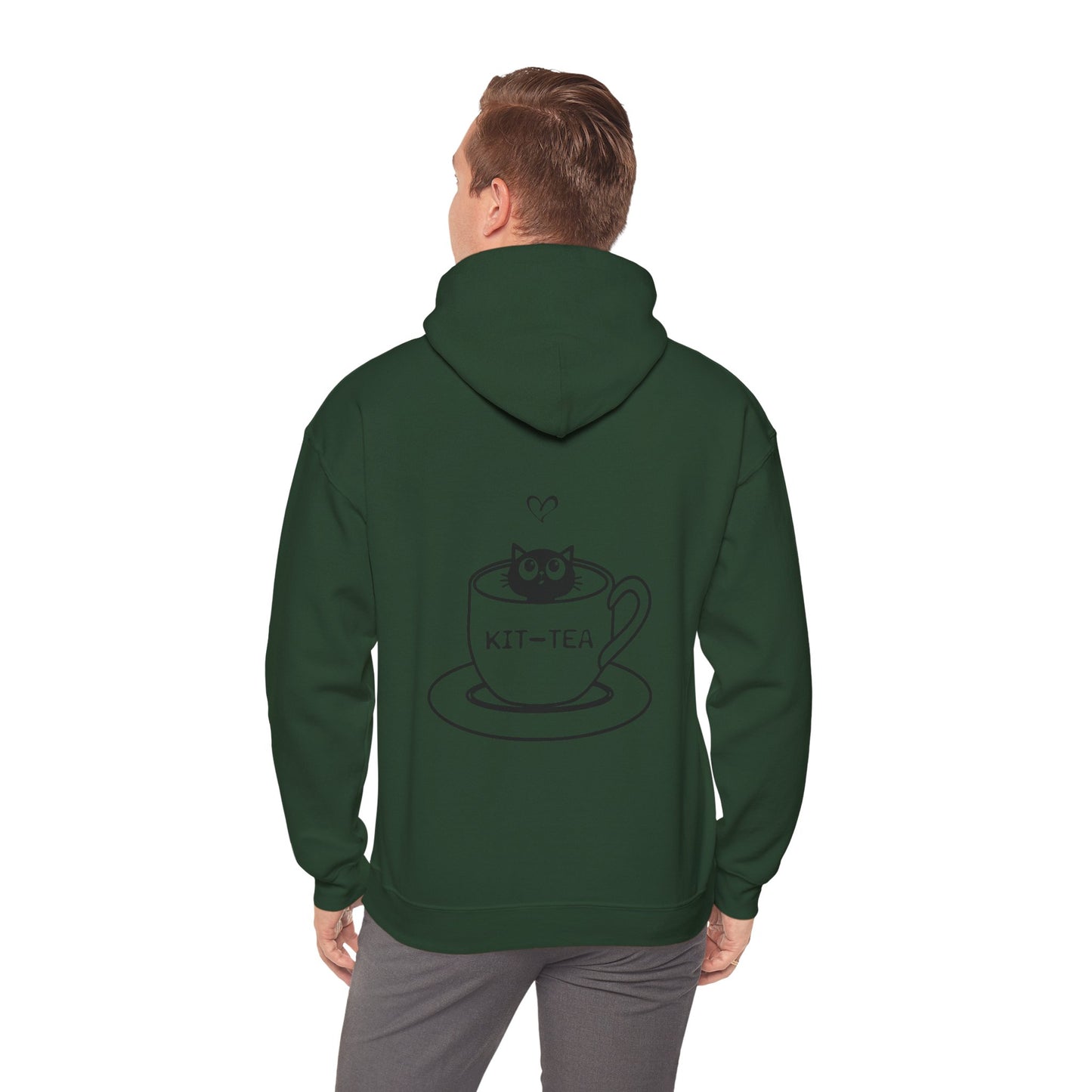 Kit-Tea Cat Hoodie — Cute Cat in Teacup Graphic Sweatshirt