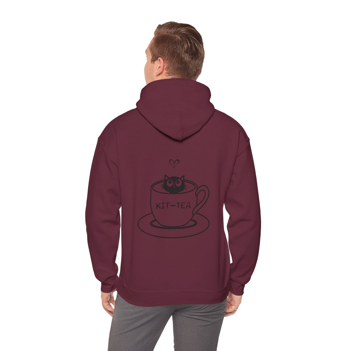 Kit-Tea Cat Hoodie — Cute Cat in Teacup Graphic Sweatshirt