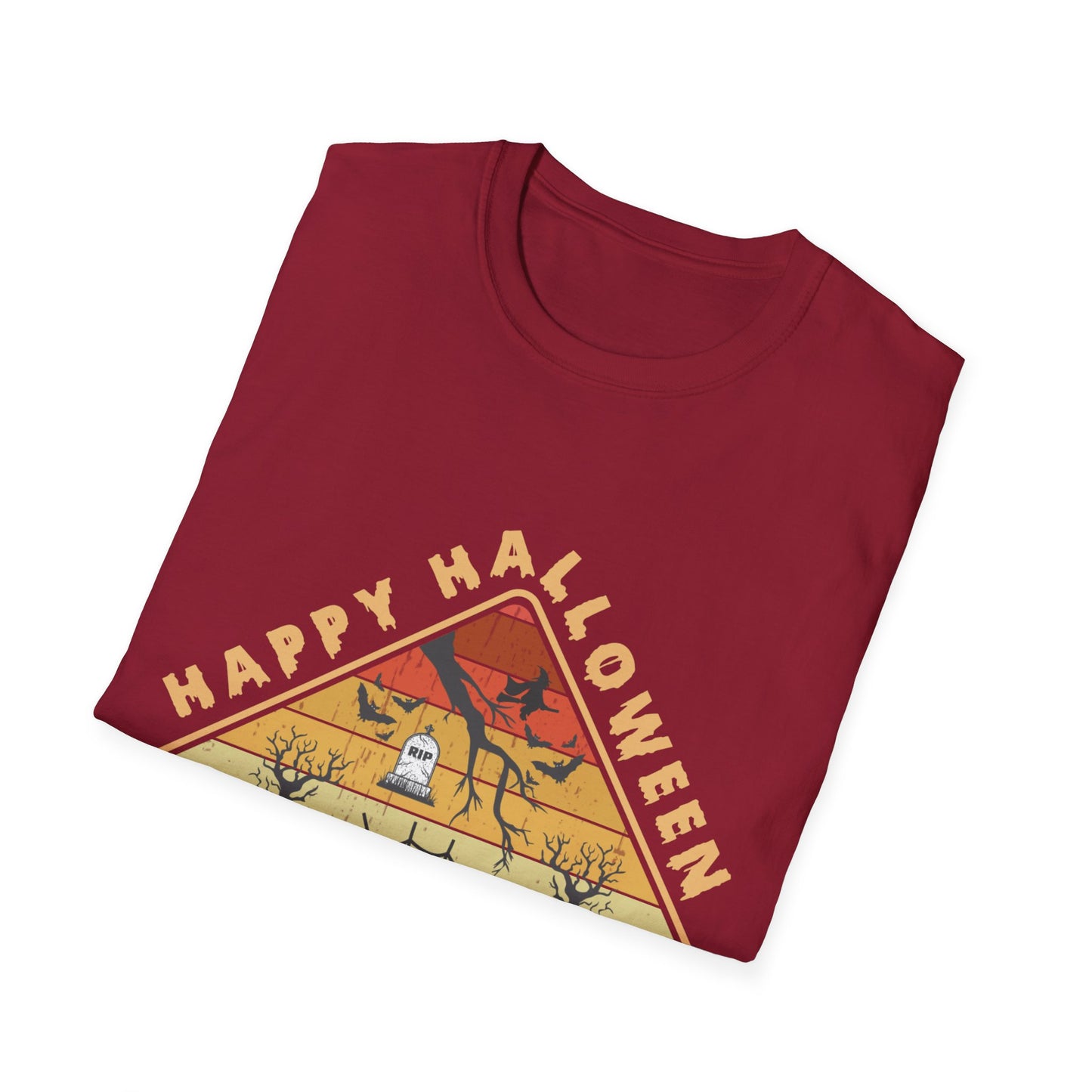 Unisex Halloween Tee - Happy Halloween Midnight Party T-Shirt