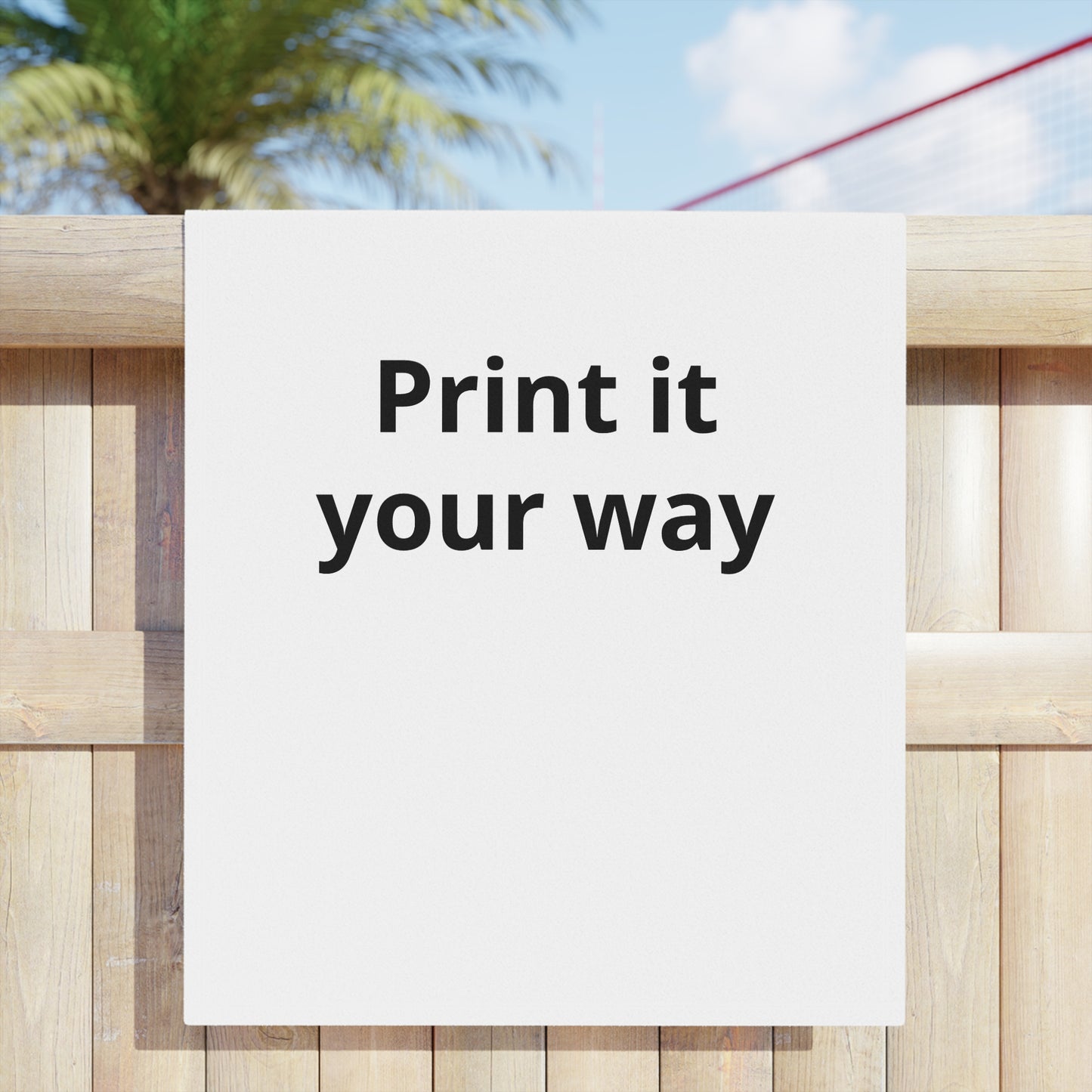 Customizable 'Print It Your Way' Beach Towel — Personalized Lightweight Beach & Pool Towel