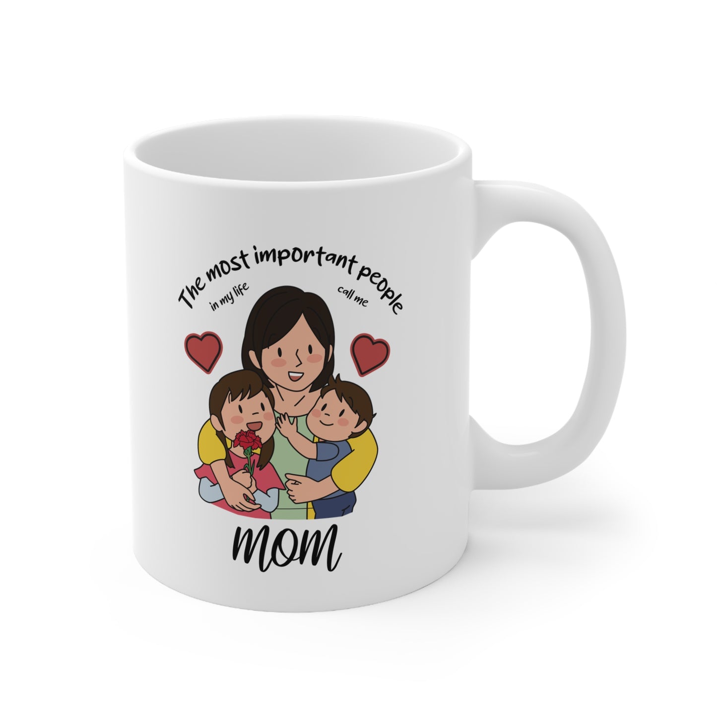 Mother of Boys Ceramic Coffee Mug – Cute Otter Design, 11oz & 15oz
