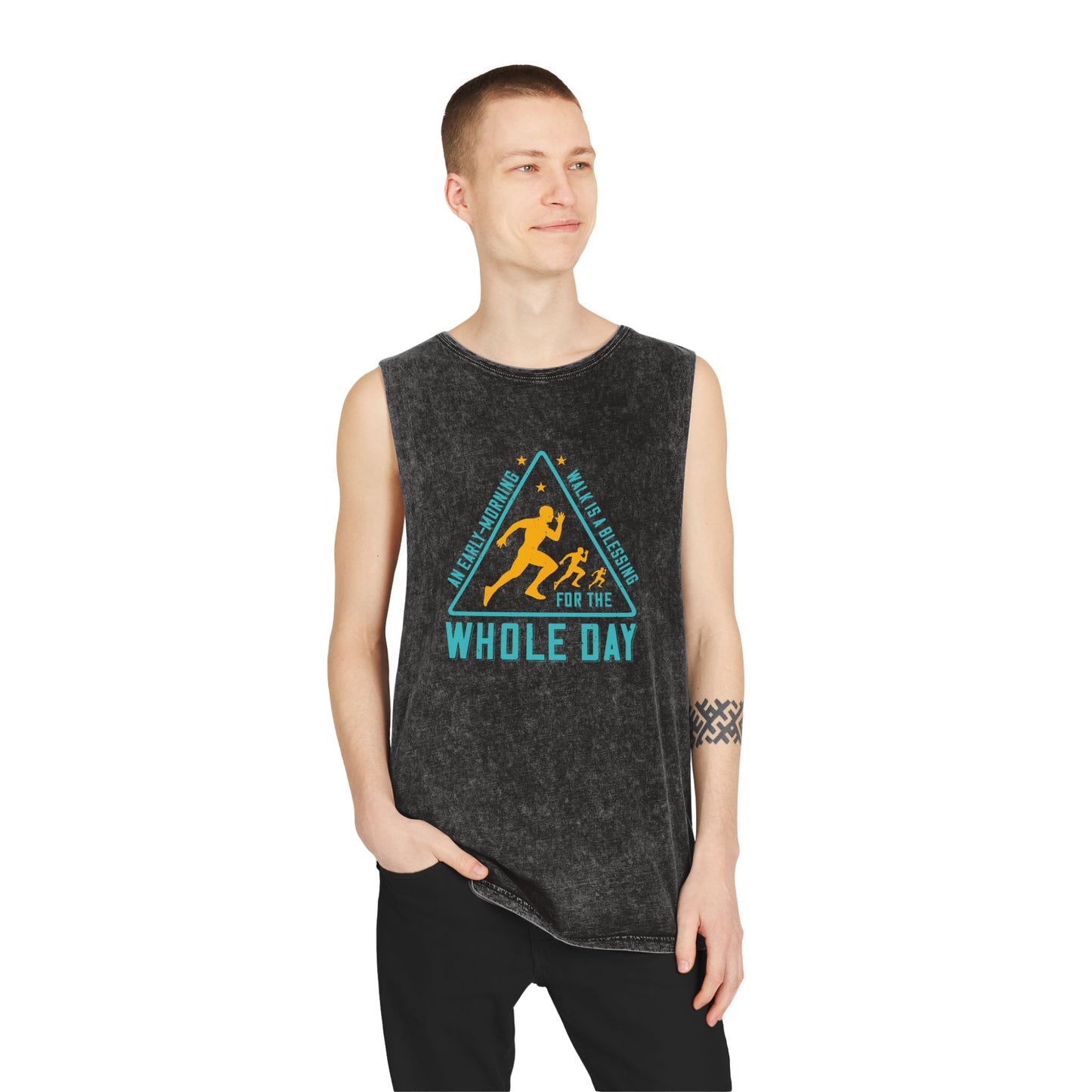 Unisex Stonewash Tank Top - Perfect for Active Days
