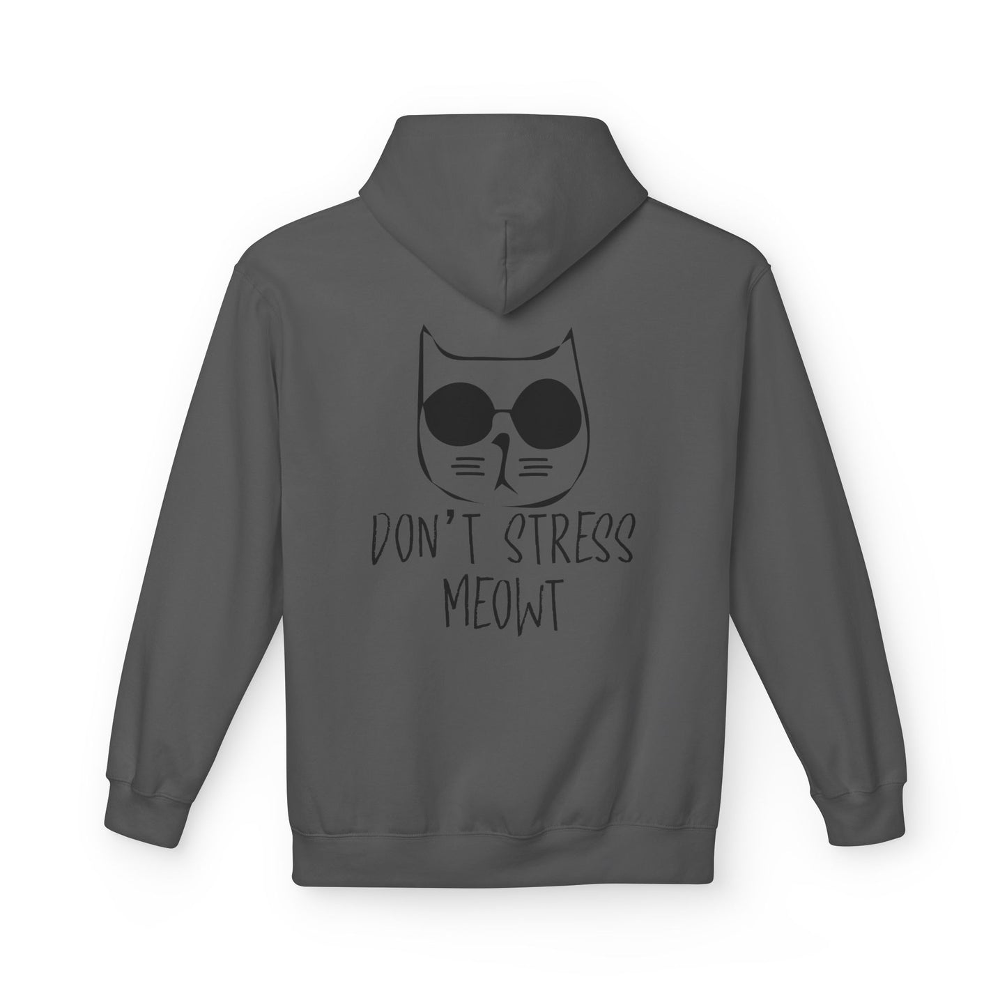 Cool Cat Vibes Hoodie - Cozy Fleece Pullover