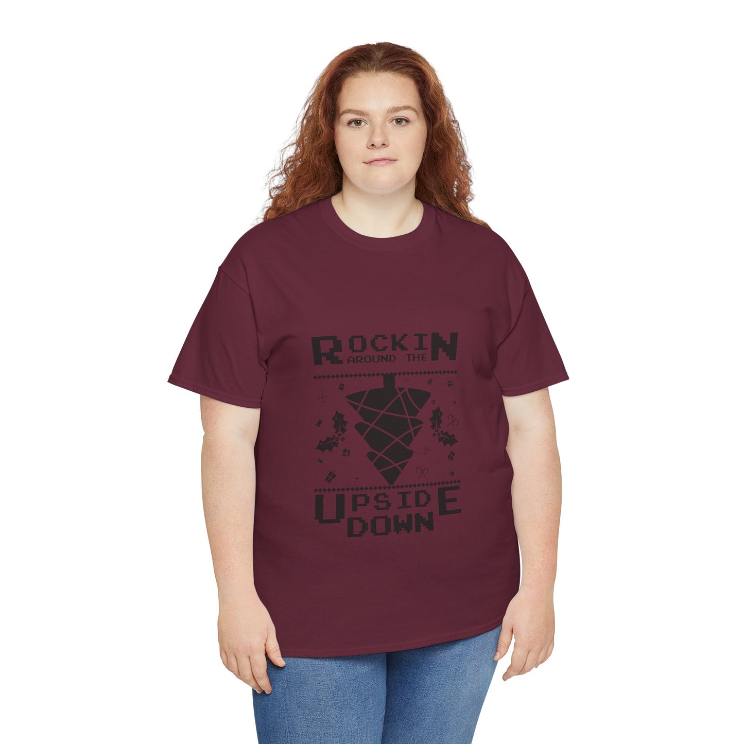 T-Shirt — "Rockin’ Around the Upside Down" Stranger Things Inspired Graphic Tee