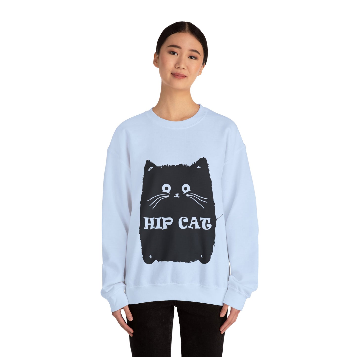 Hip Cat Unisex Sweatshirt - Cute Cat Lover Gift