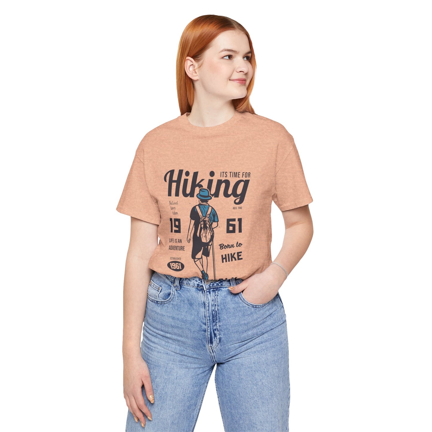 Hiking Tee — 'Take a Walk' Vintage Hiker Graphic T-Shirt