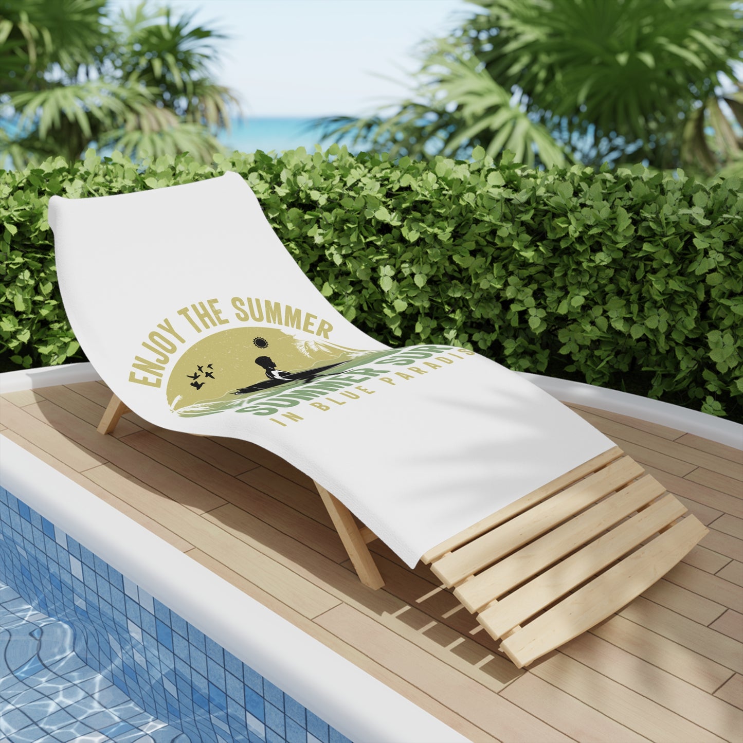 Summer Surf Beach Towels - Enjoy the Summer Towels for Beach Days