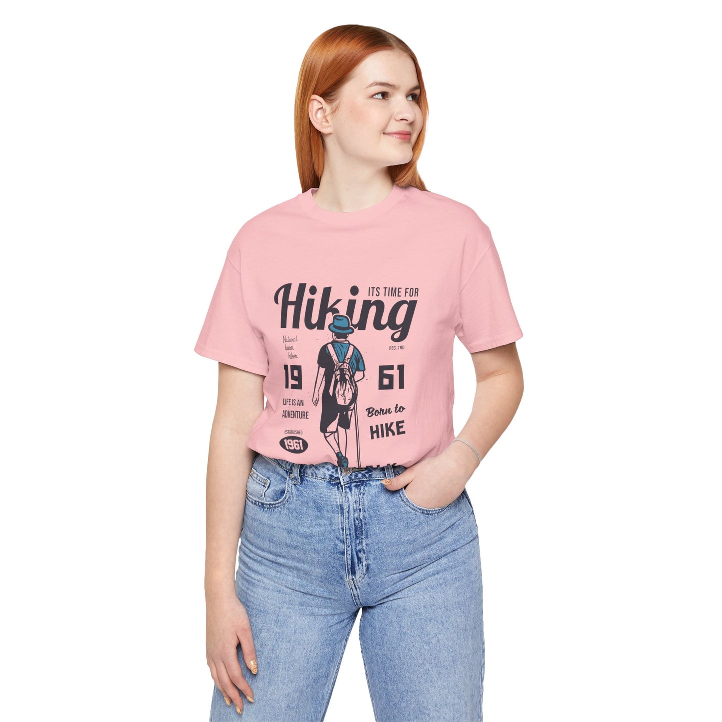 Hiking Tee — 'Take a Walk' Vintage Hiker Graphic T-Shirt