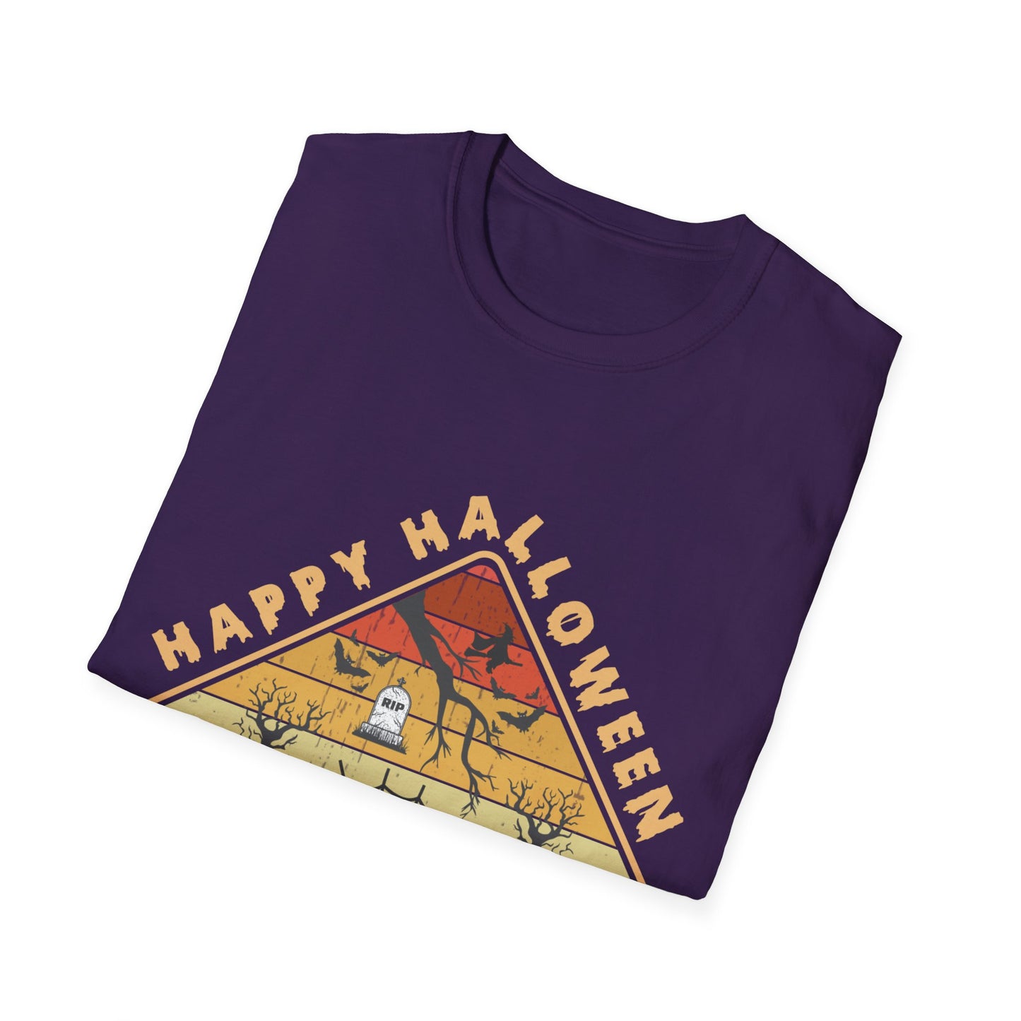 Unisex Halloween Tee - Happy Halloween Midnight Party T-Shirt