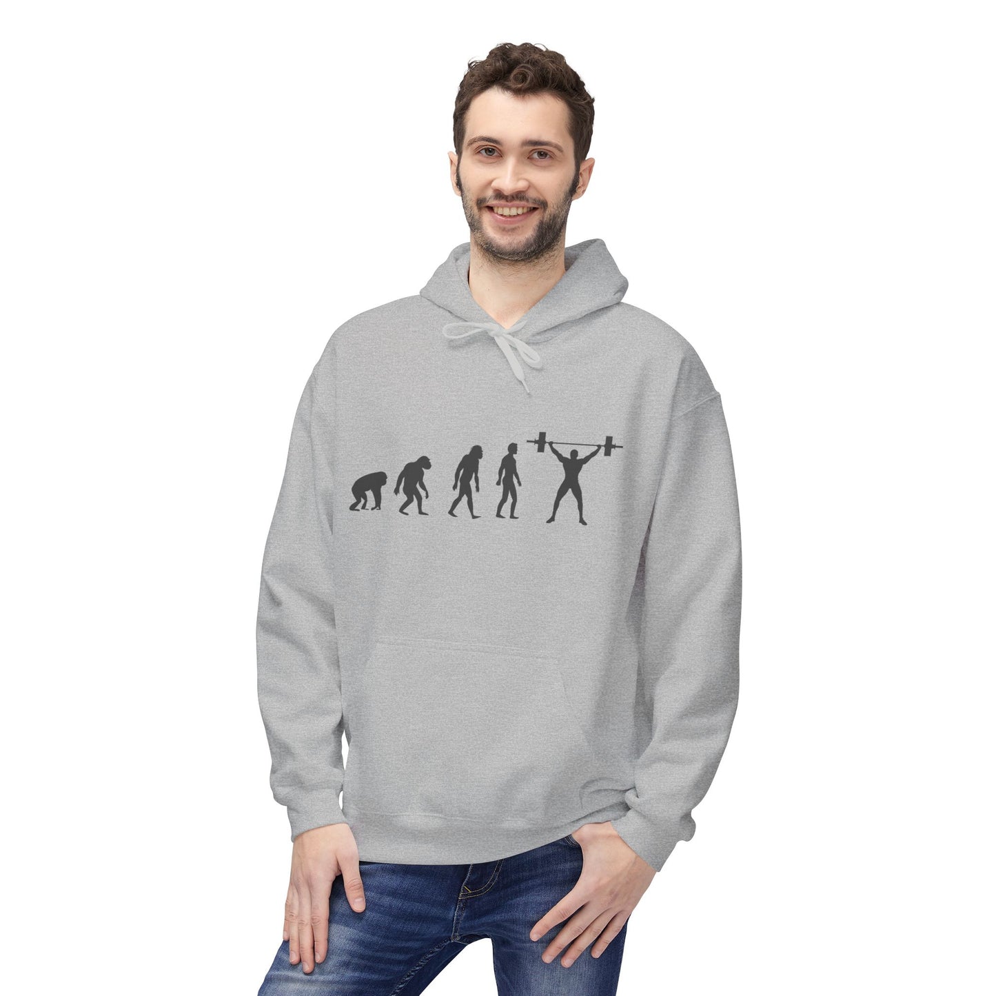 Weightlifting Evolution Hoodie — Fitness Evolution Graphic Pullover
