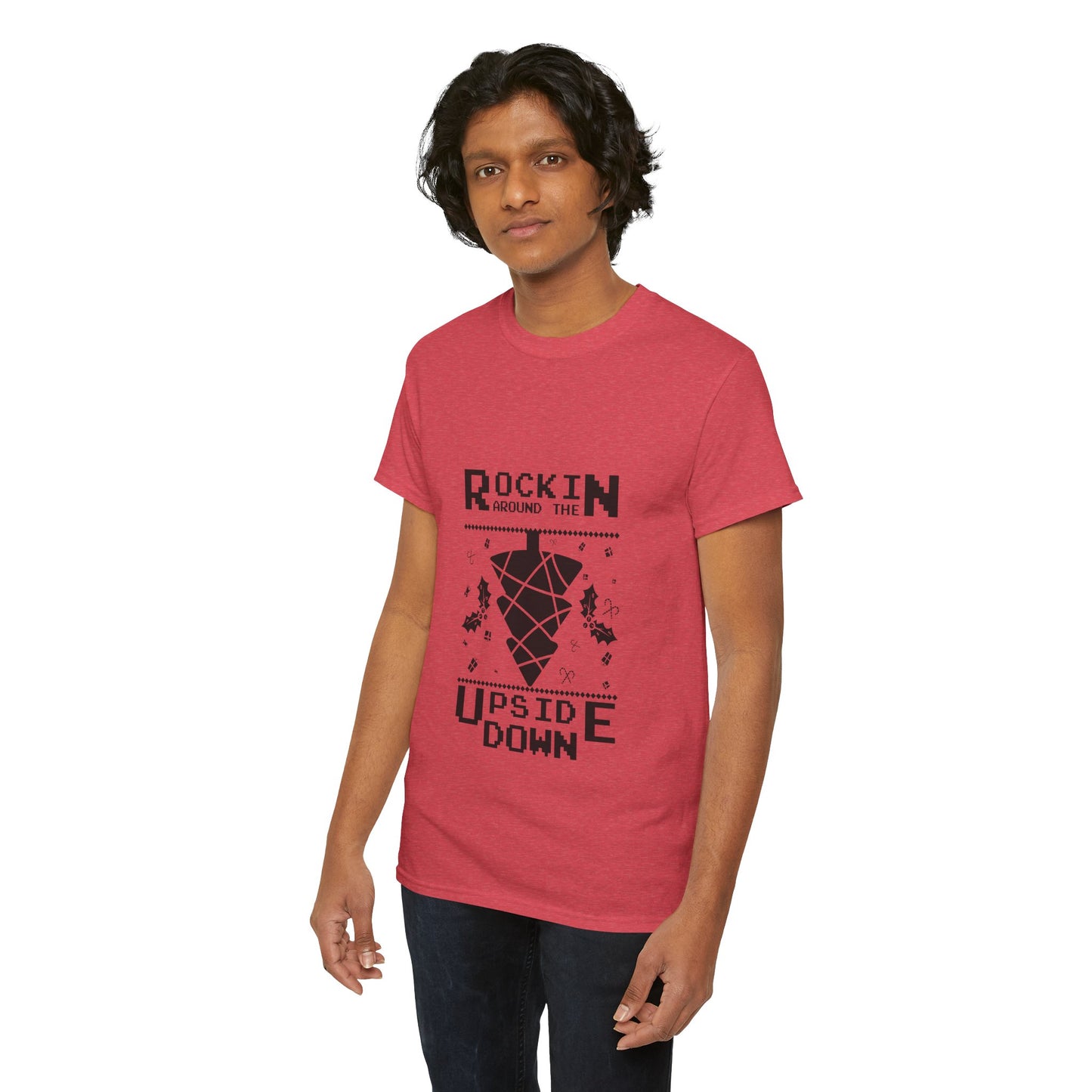 T-Shirt — "Rockin’ Around the Upside Down" Stranger Things Inspired Graphic Tee