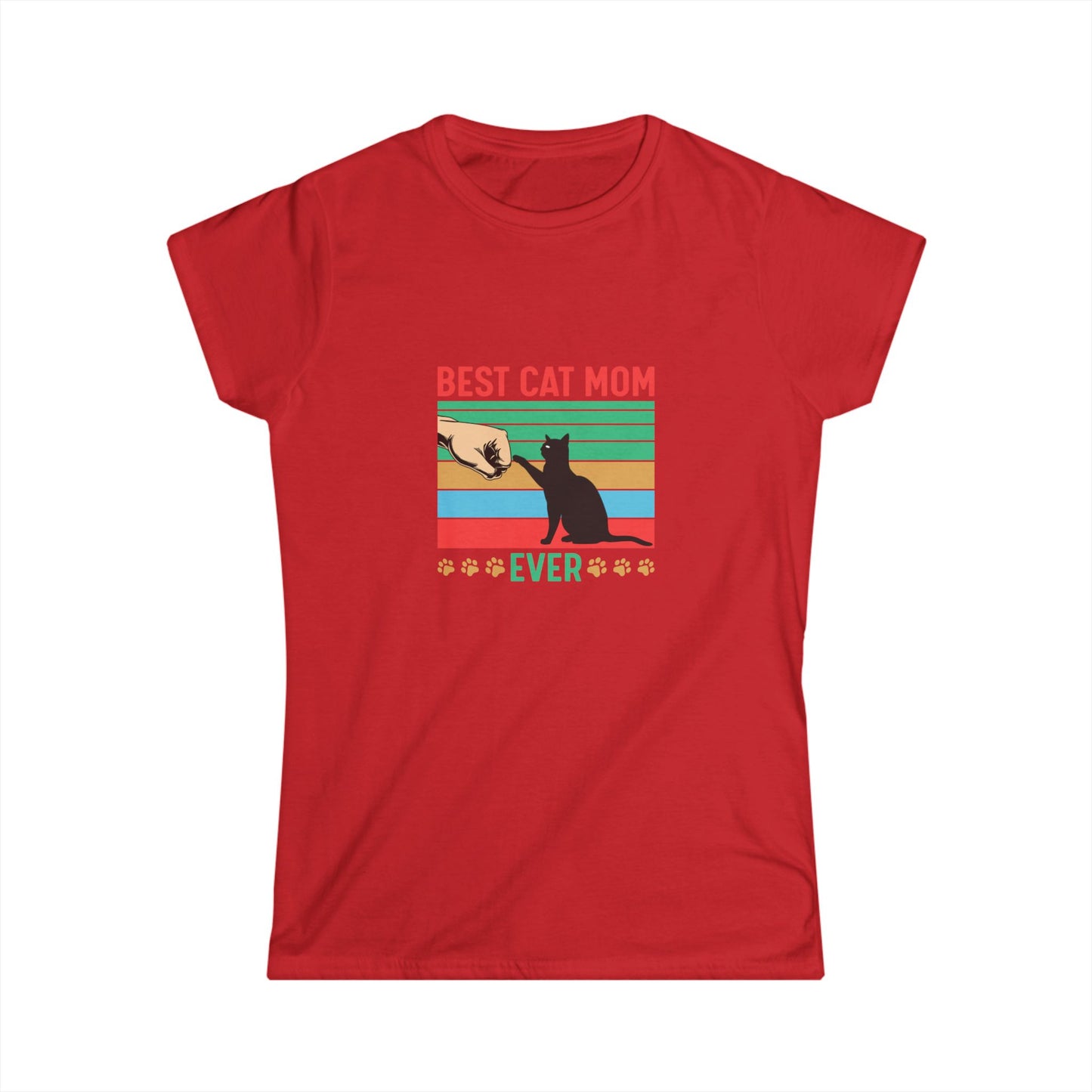 Best Cat Mom Ever T-Shirt — Retro Cat Mom Gift Tee
