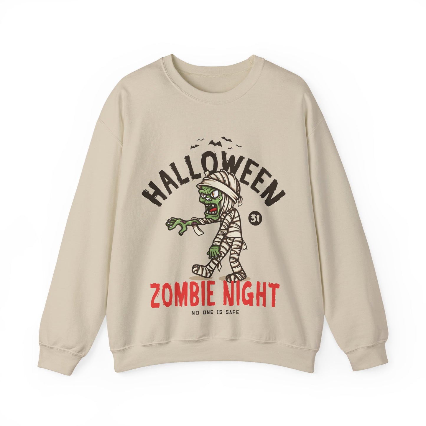 Zombie Night Halloween Sweatshirt - Unisex Halloween Clothing