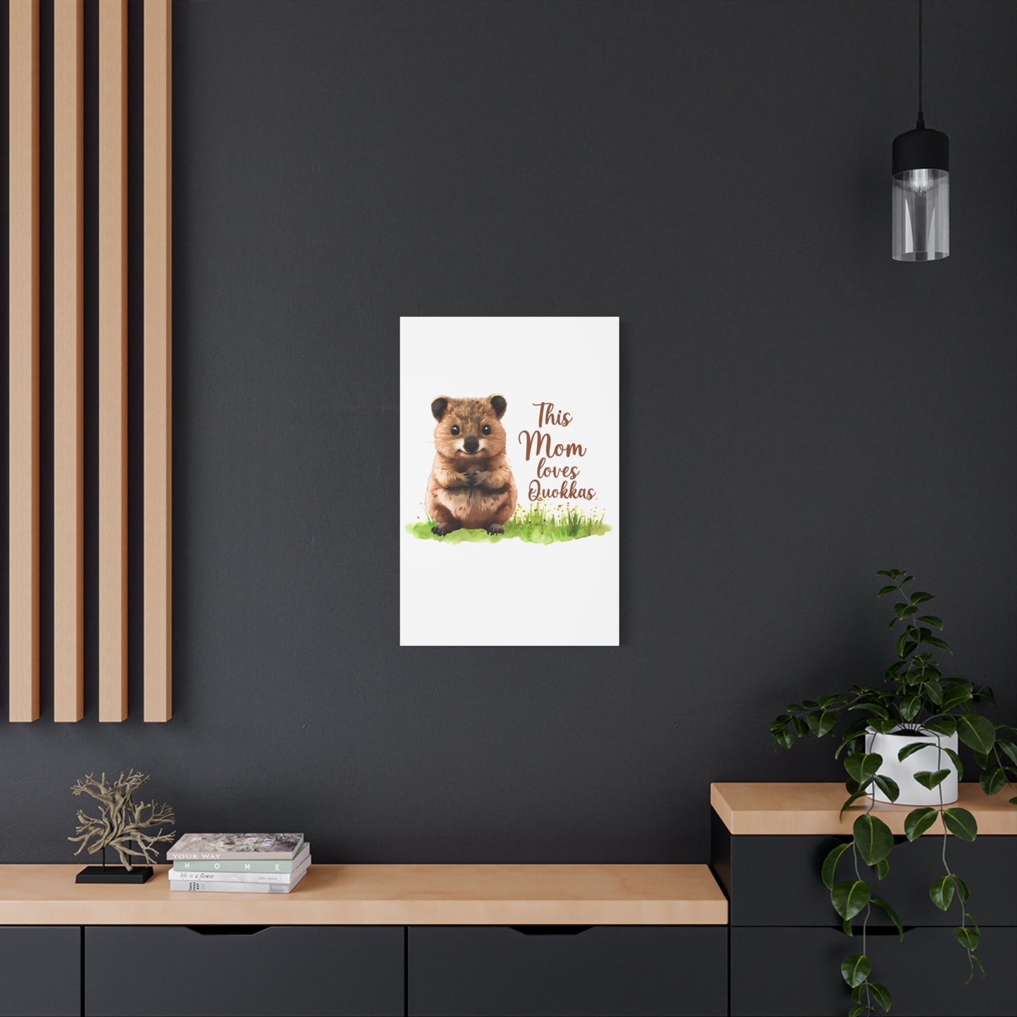 Quokka Canvas Art Print - Cute Animal Wall Decor