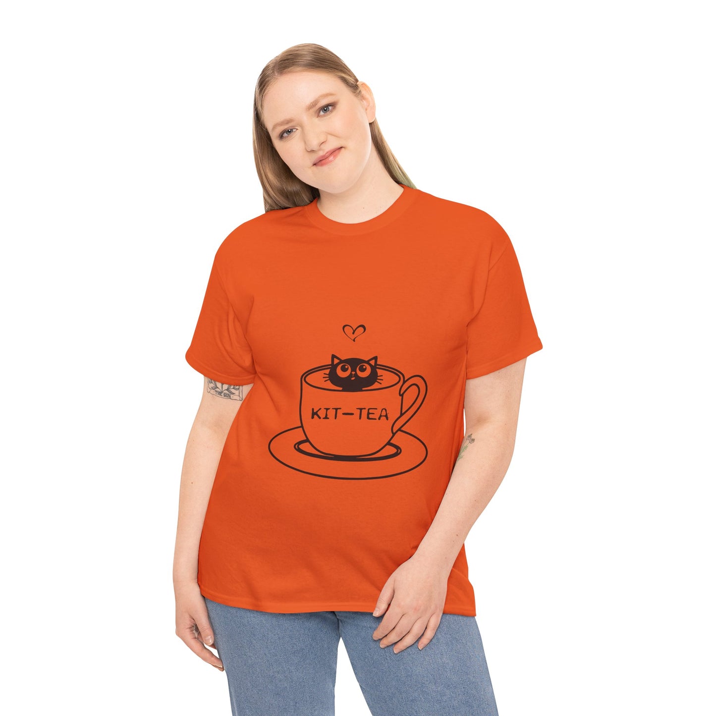 Kit-Tea Cat Tee — Cute Cat in a Teacup Graphic T-Shirt