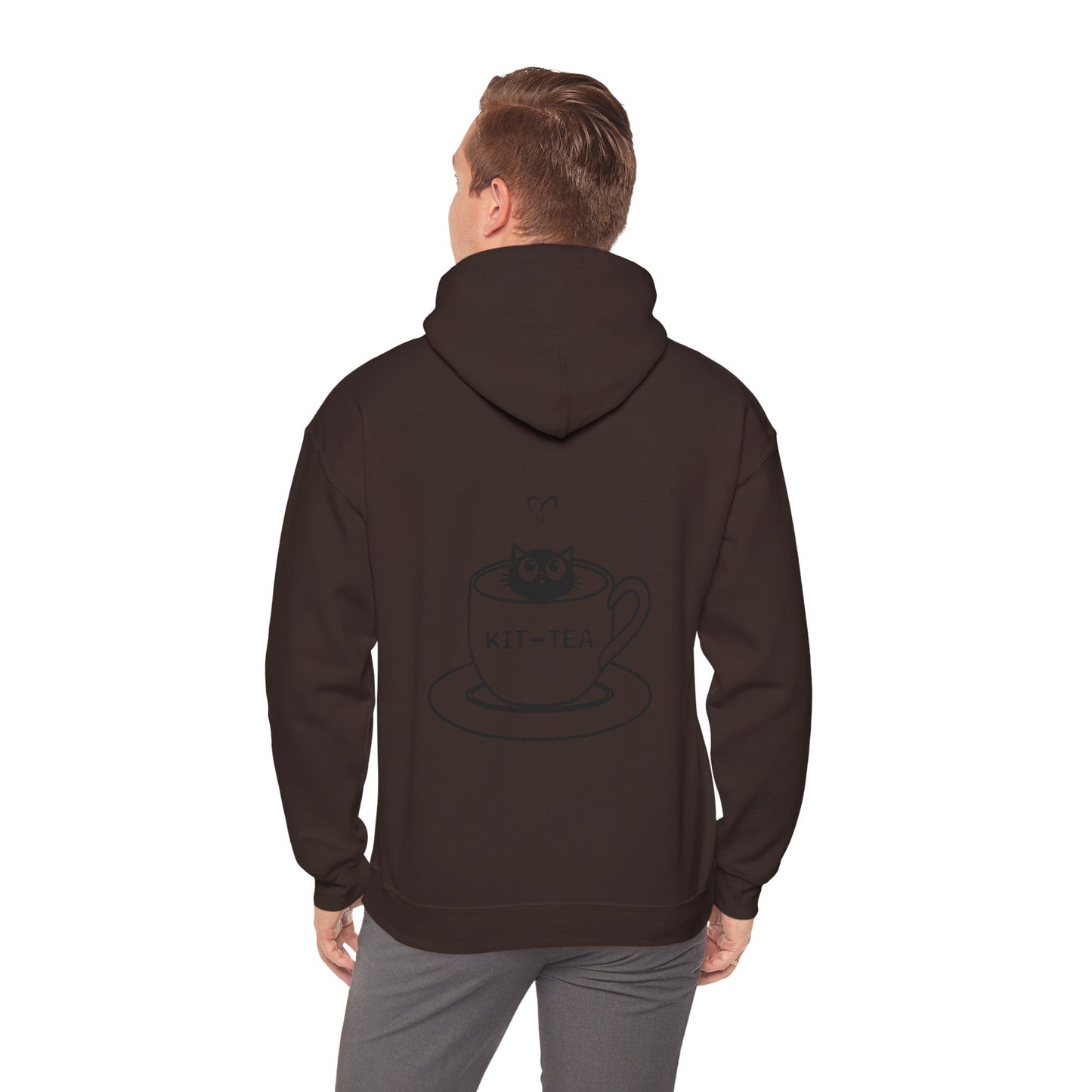 Kit-Tea Cat Hoodie — Cute Cat in Teacup Graphic Sweatshirt