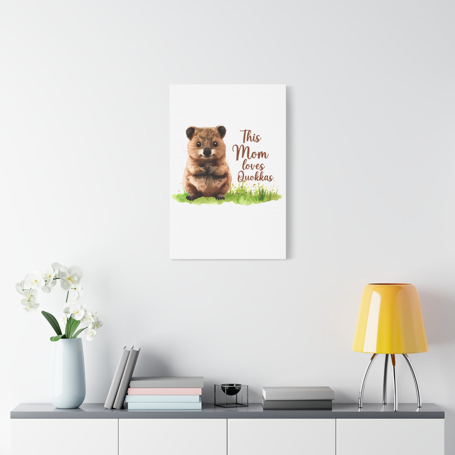 Quokka Canvas Art Print - Cute Animal Wall Decor