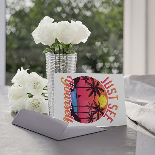 Tropical Holiday Cards - Just See Yourself Beach Greeting Cards