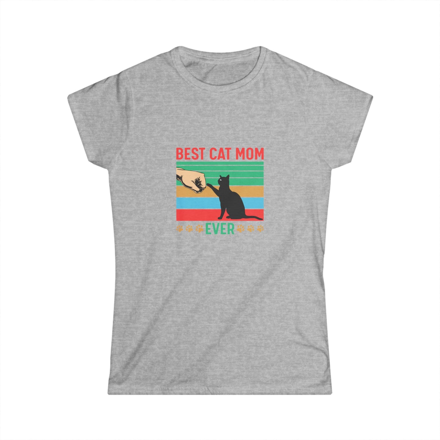 Best Cat Mom Ever T-Shirt — Retro Cat Mom Gift Tee