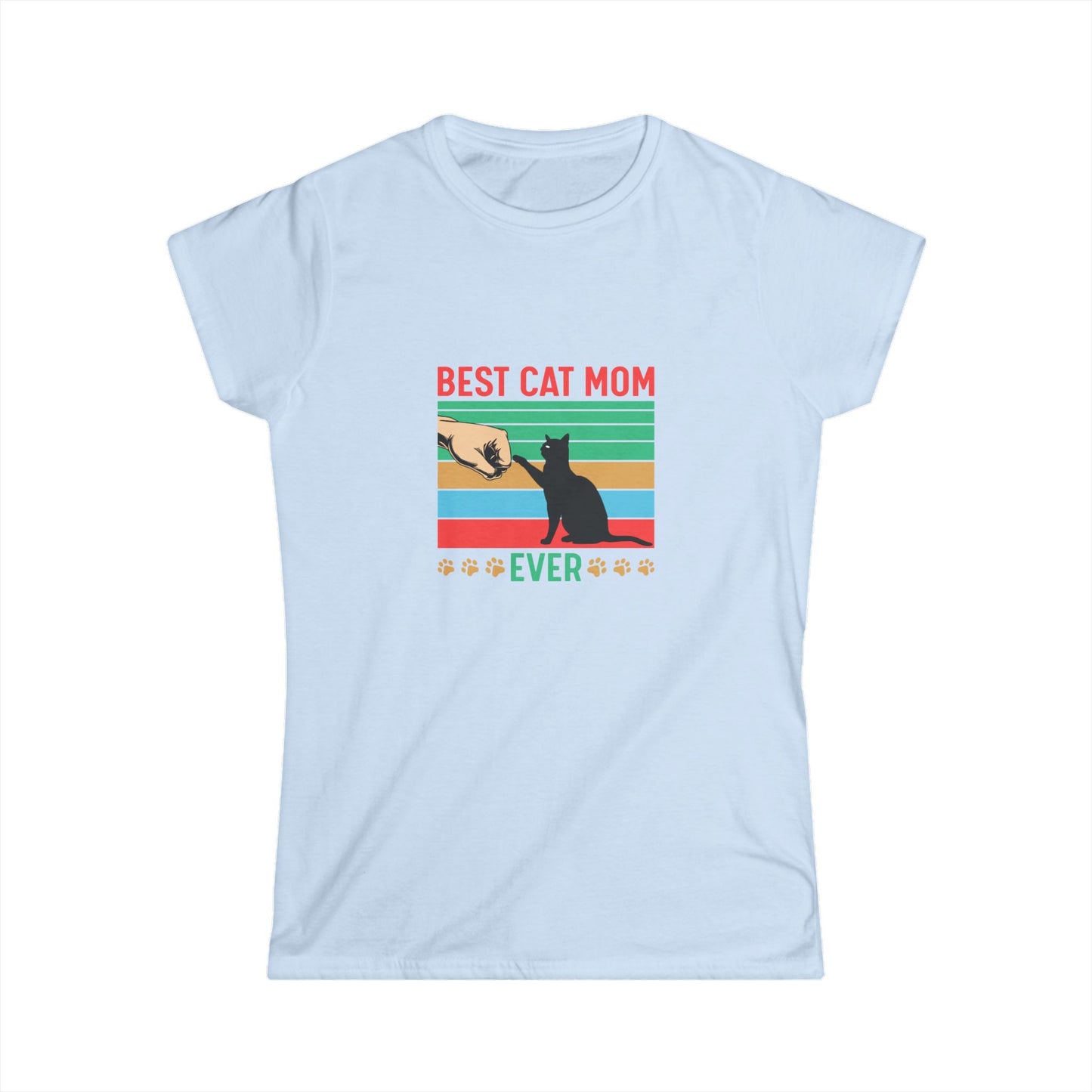 Best Cat Mom Ever T-Shirt — Retro Cat Mom Gift Tee
