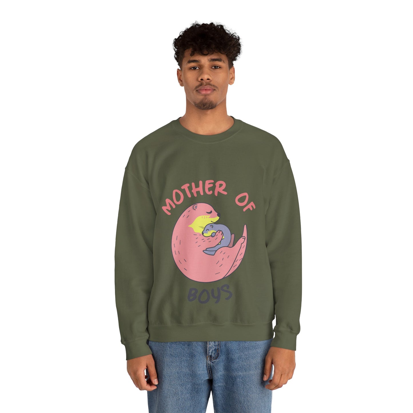 Mother of Boys Sweatshirt - Unisex Heavy Blend