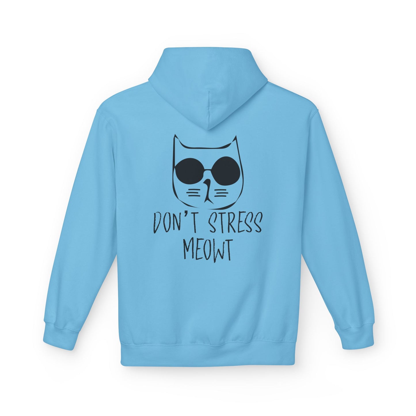 Cool Cat Vibes Hoodie - Cozy Fleece Pullover