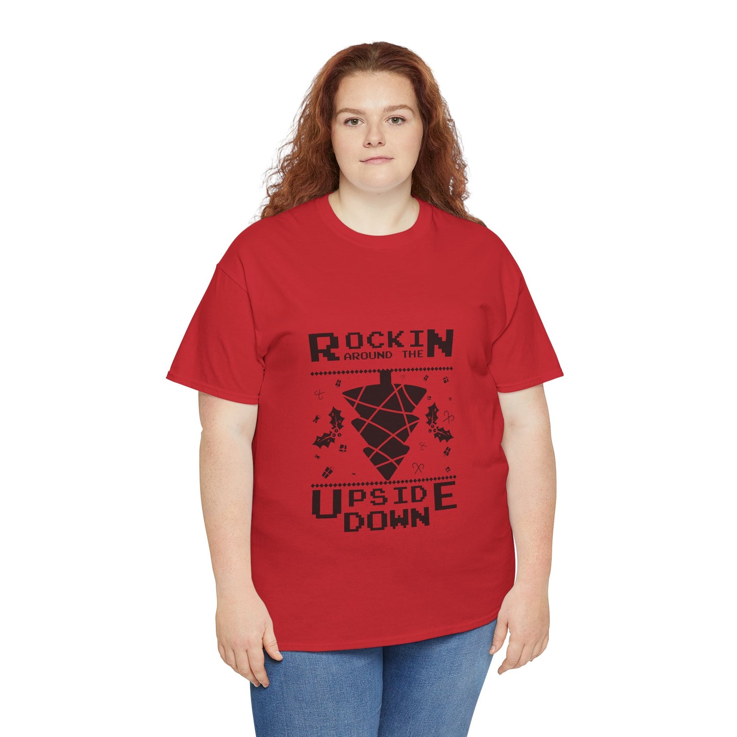 T-Shirt — "Rockin’ Around the Upside Down" Stranger Things Inspired Graphic Tee