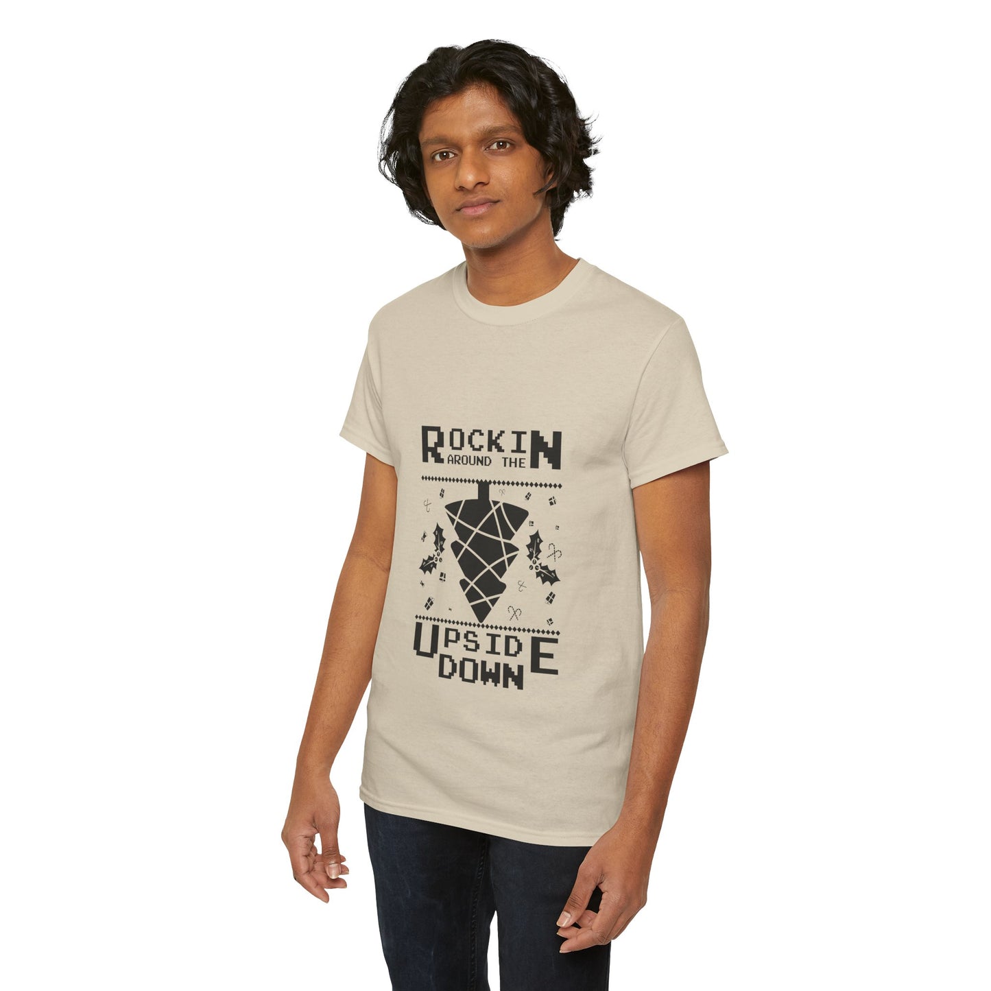 T-Shirt — "Rockin’ Around the Upside Down" Stranger Things Inspired Graphic Tee