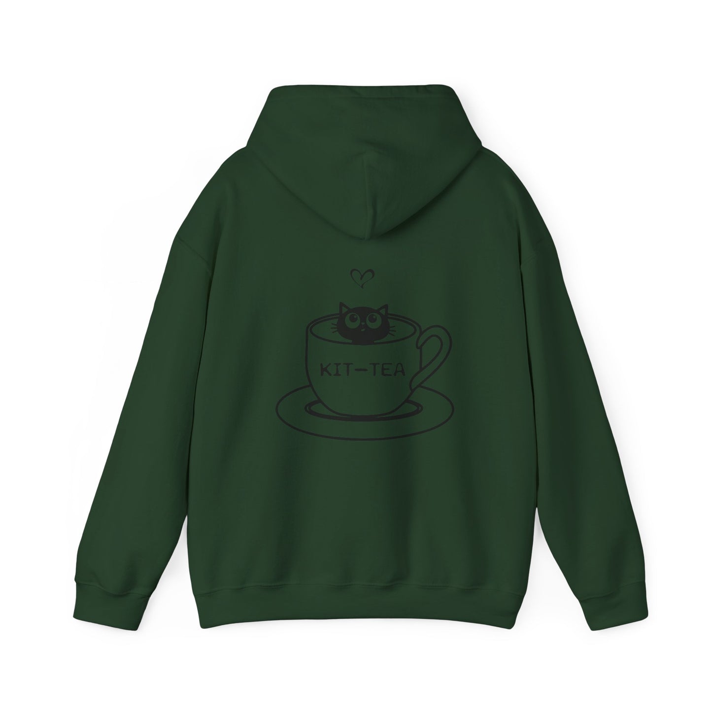 Kit-Tea Cat Hoodie — Cute Cat in Teacup Graphic Sweatshirt