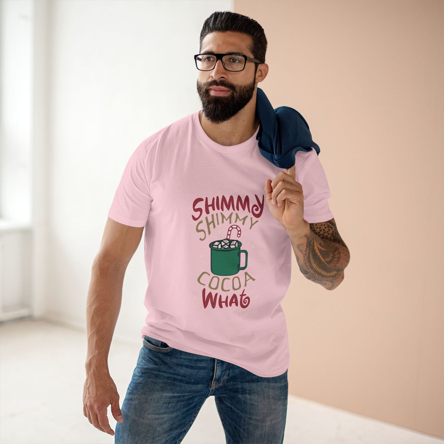 Shimmy Shimmy Cocoa What T‑Shirt — Funny Holiday Hot Cocoa Graphic Tee