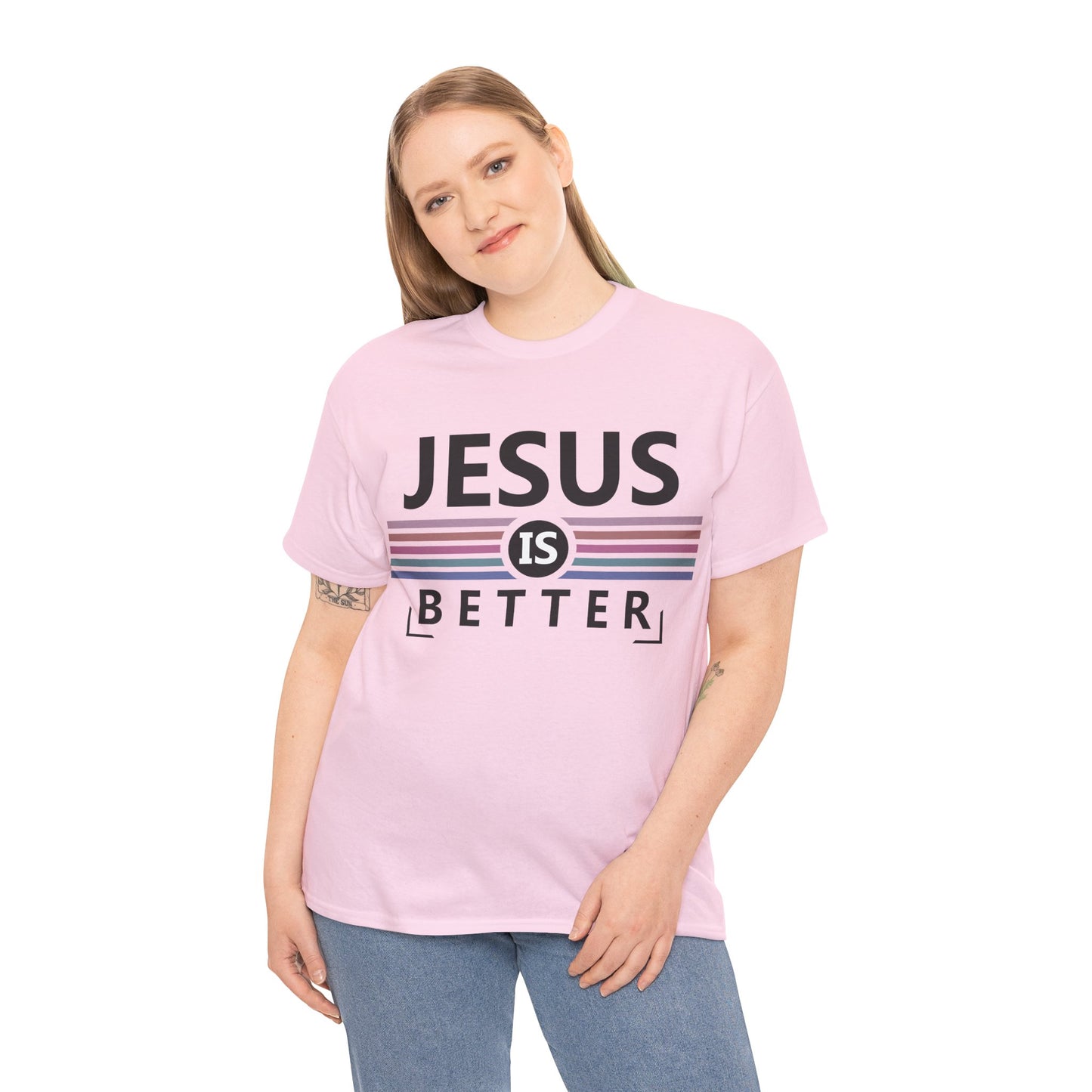 Jesus Is Better Unisex Heavy Cotton Tee - Faith-Based Apparel