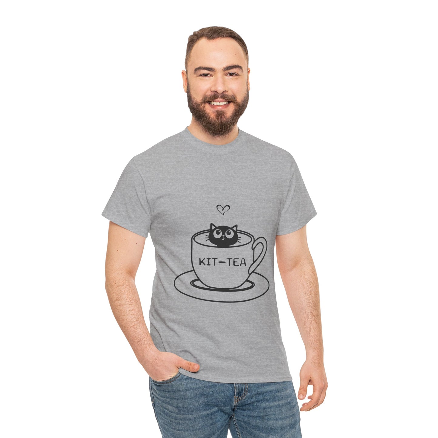 Kit-Tea Cat Tee — Cute Cat in a Teacup Graphic T-Shirt