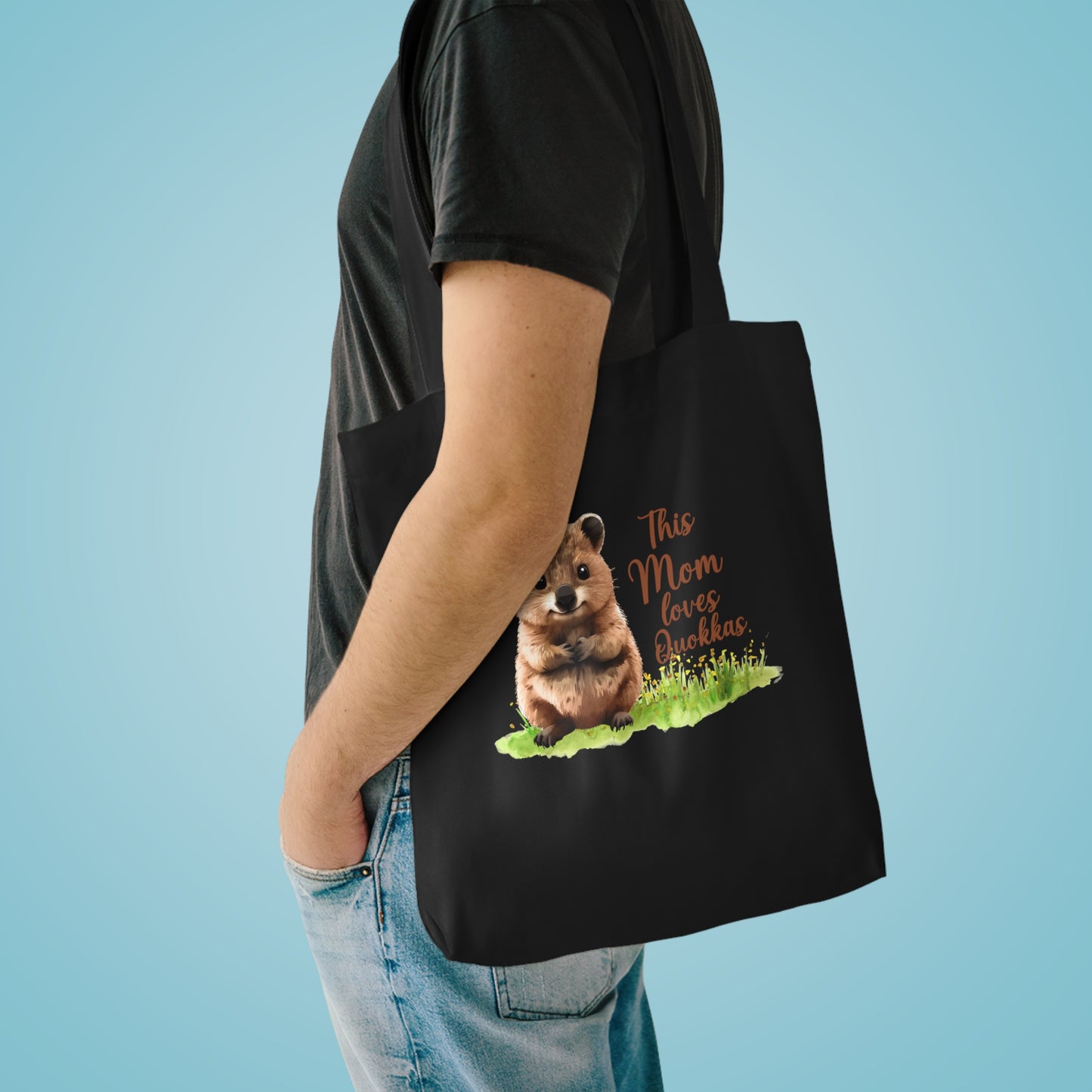 Tote Bag — "This Mom Loves Quokkas" Cute Quokka Mom Tote, Animal Lover Gift
