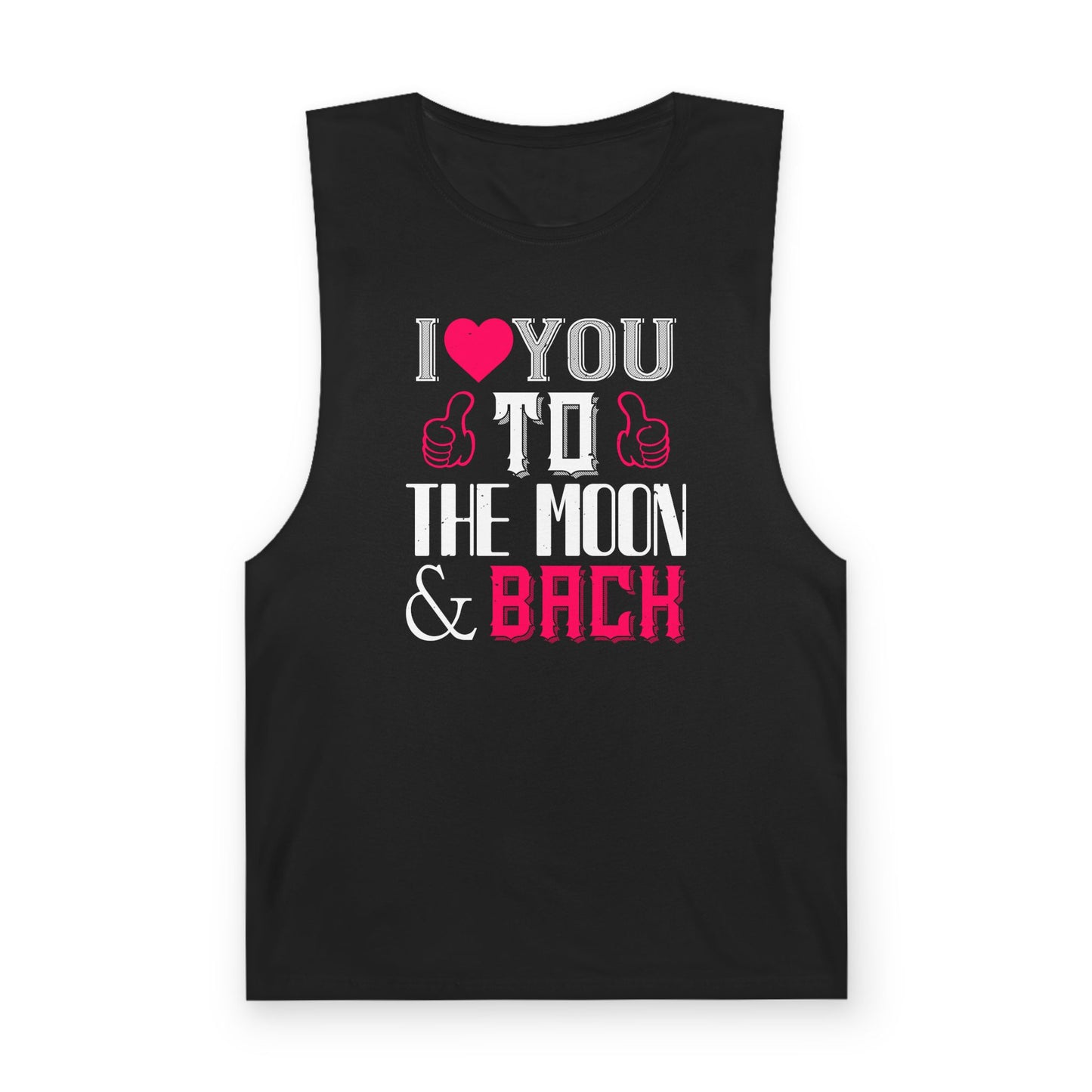 I Love You to the Moon & Back Tank Top — Romantic Graphic Tank