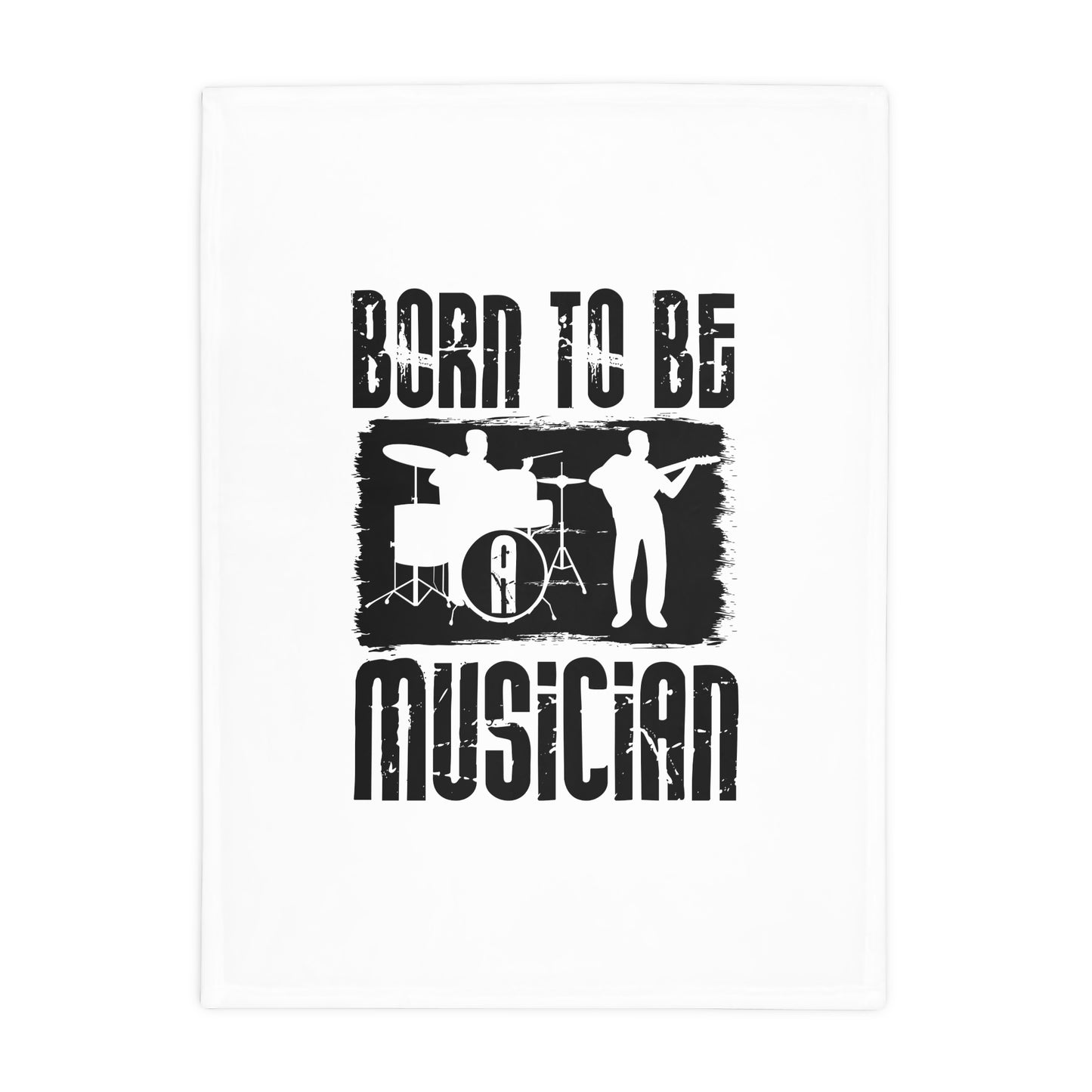 Musician's Plush Fleece Blanket - Cozy Gift for Music Lovers