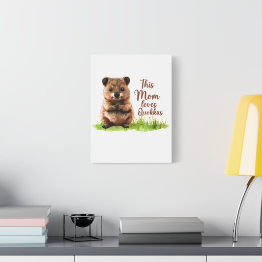 Quokka Canvas Art Print - Cute Animal Wall Decor