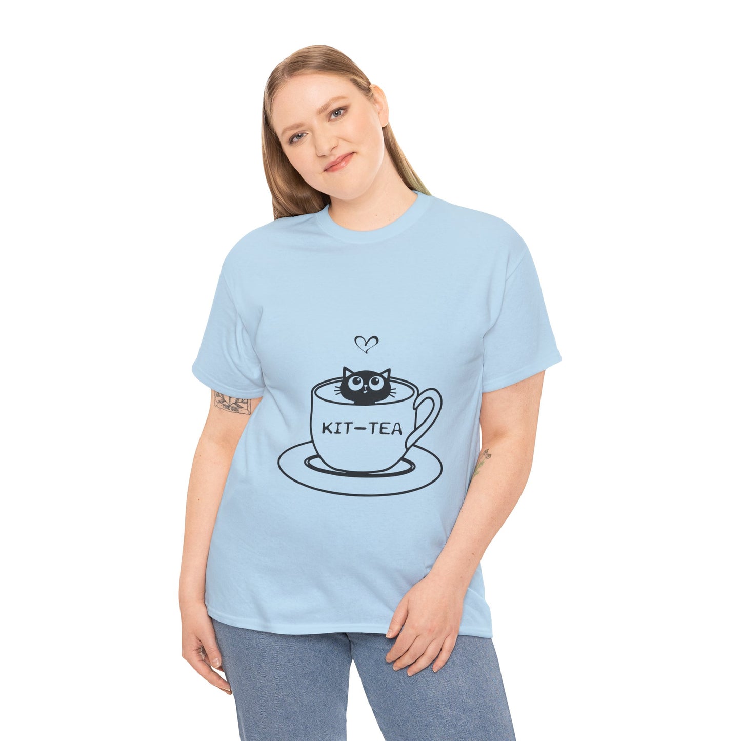 Kit-Tea Cat Tee — Cute Cat in a Teacup Graphic T-Shirt