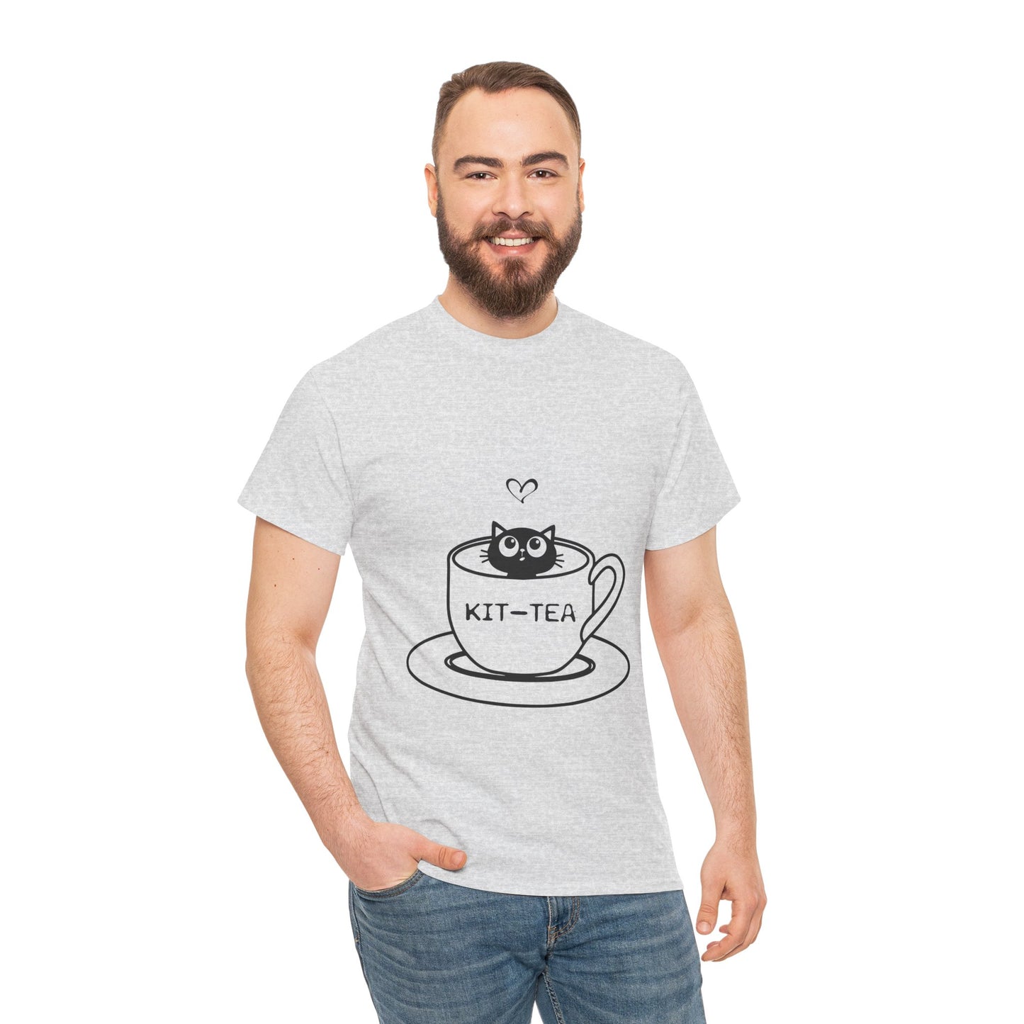 Kit-Tea Cat Tee — Cute Cat in a Teacup Graphic T-Shirt