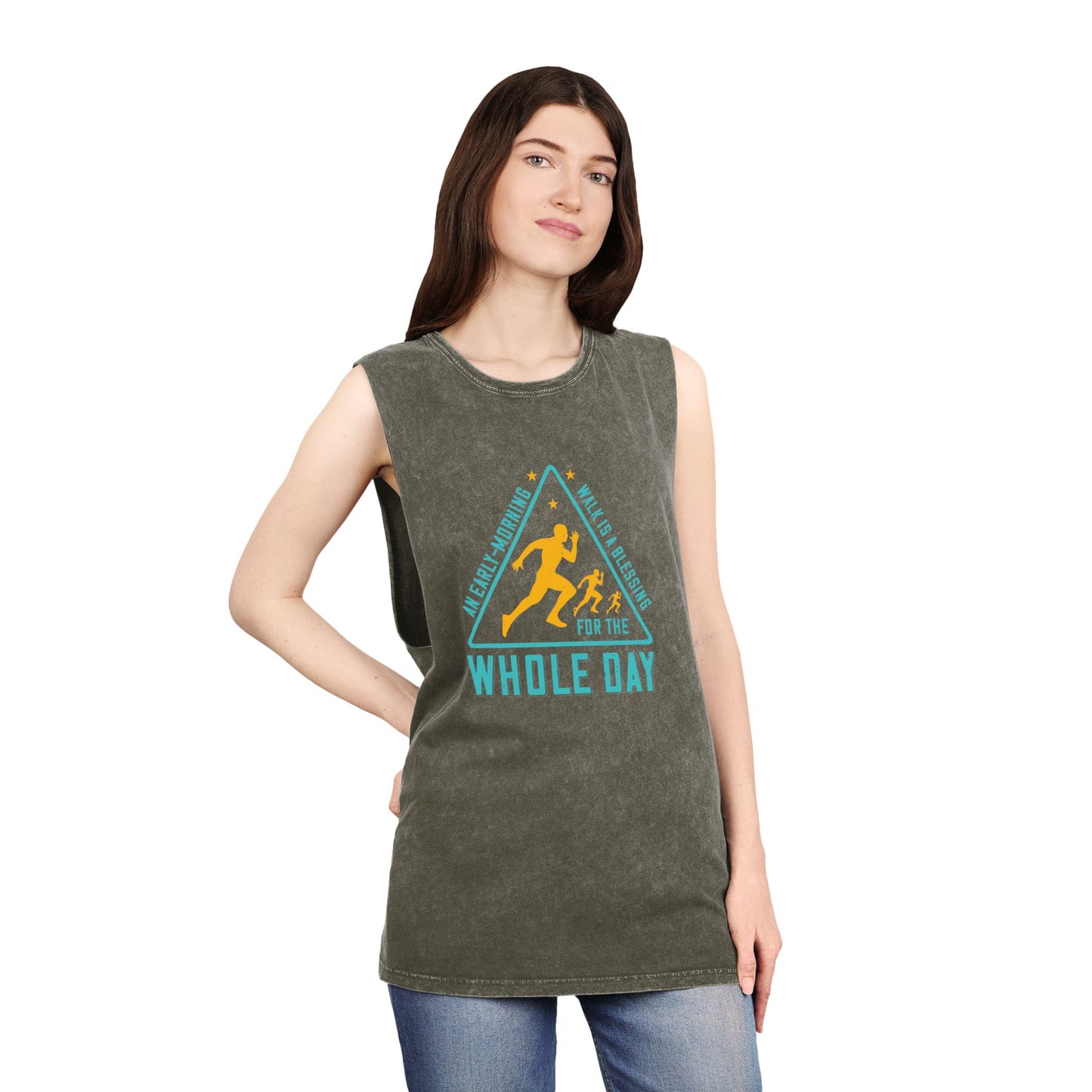Unisex Stonewash Tank Top - Perfect for Active Days