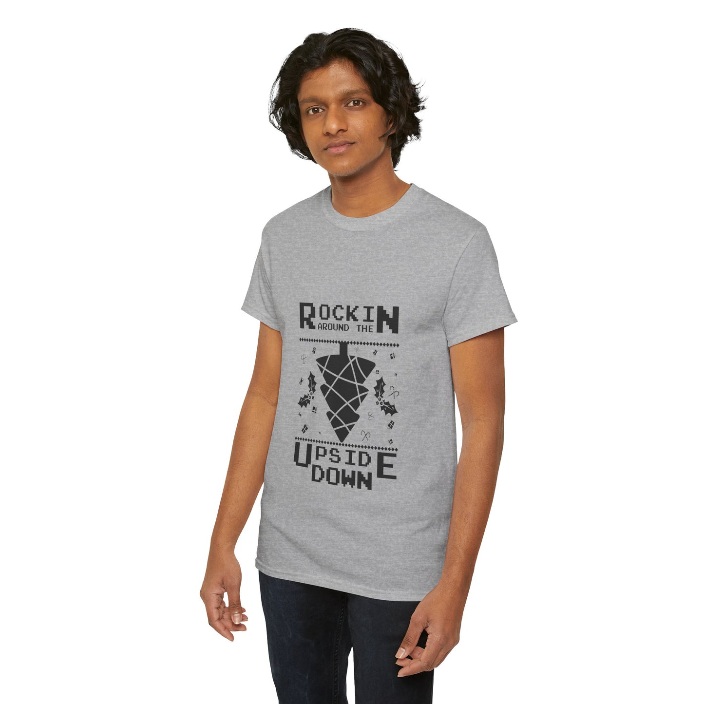 T-Shirt — "Rockin’ Around the Upside Down" Stranger Things Inspired Graphic Tee