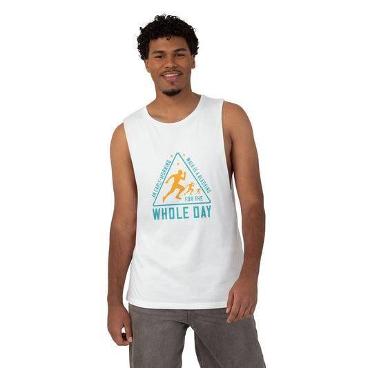 Running For The Whole Day Tank Top — Fitness Graphic Tank