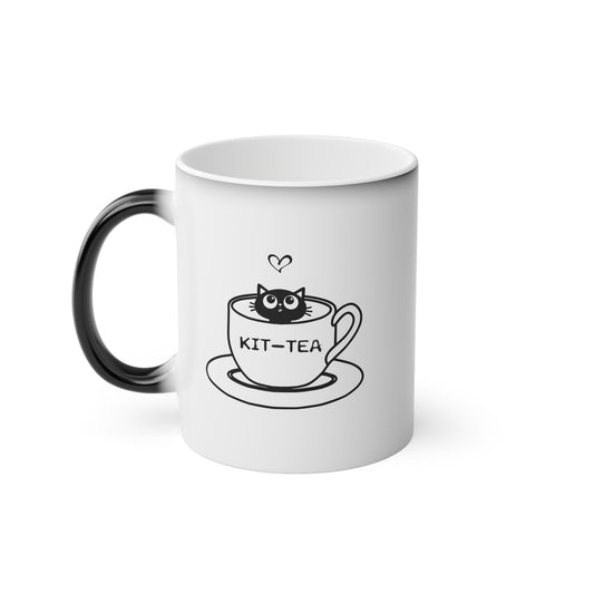 Magic Mug — Cute Witch Cat Coffee Mug with ‘Witchess’ Illustration (Novelty Spellcaster Gift)