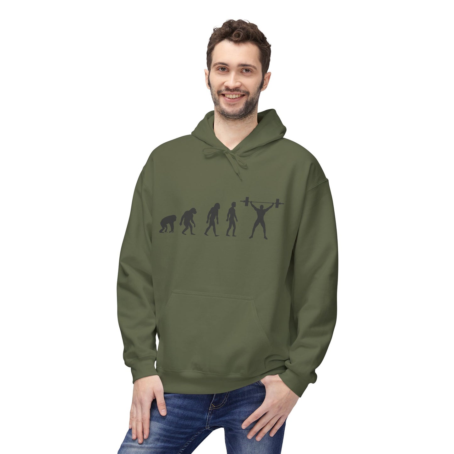 Weightlifting Evolution Hoodie — Fitness Evolution Graphic Pullover
