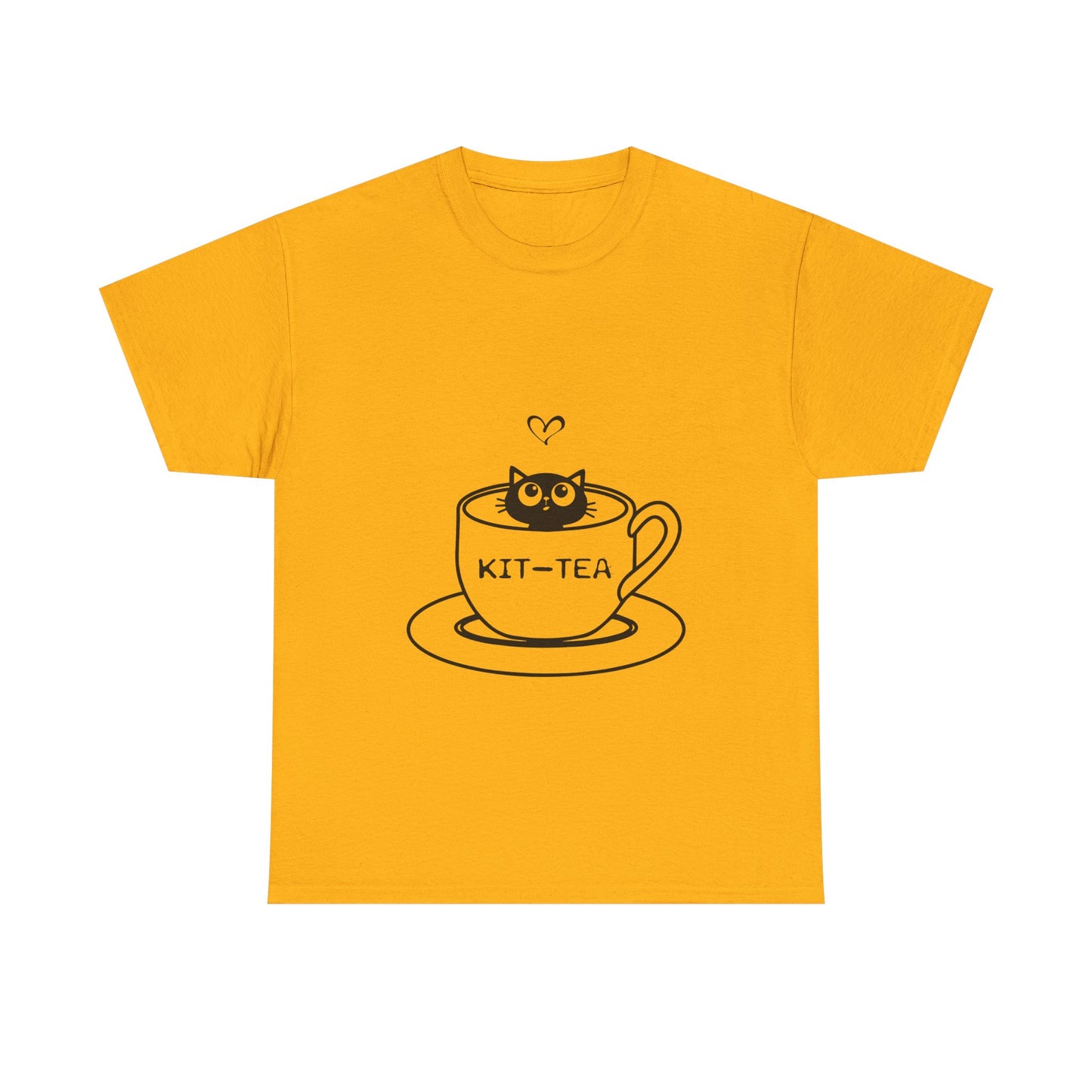 Kit-Tea Cat Tee — Cute Cat in a Teacup Graphic T-Shirt