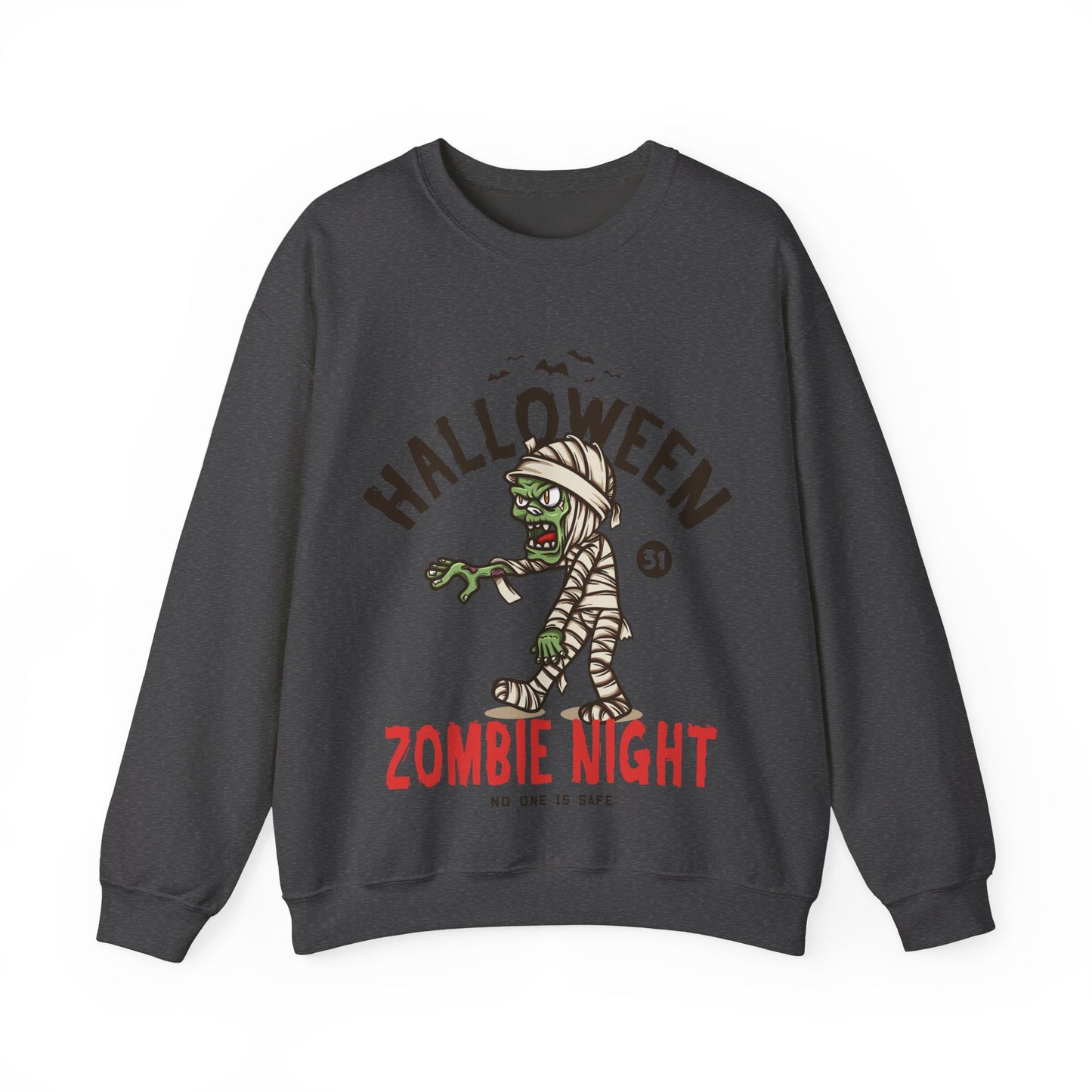 Zombie Night Halloween Sweatshirt - Unisex Halloween Clothing