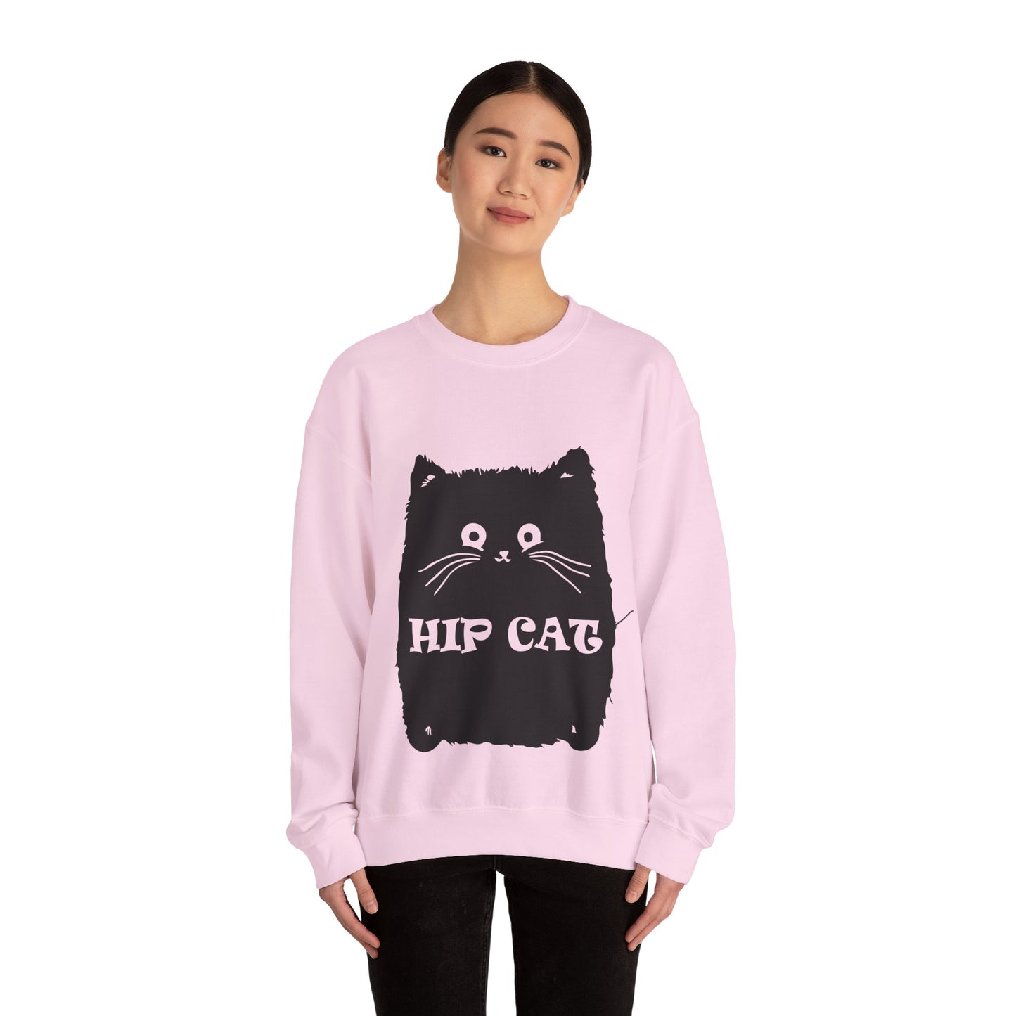 Hip Cat Unisex Sweatshirt - Cute Cat Lover Gift