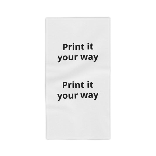 Customizable 'Print It Your Way' Beach Towel — Personalized Lightweight Beach & Pool Towel