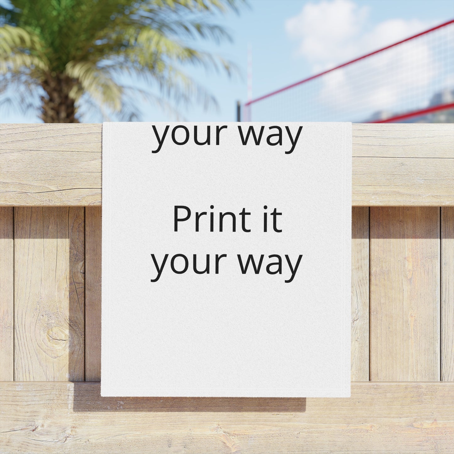 Customizable 'Print It Your Way' Beach Towel — Personalized Lightweight Beach & Pool Towel