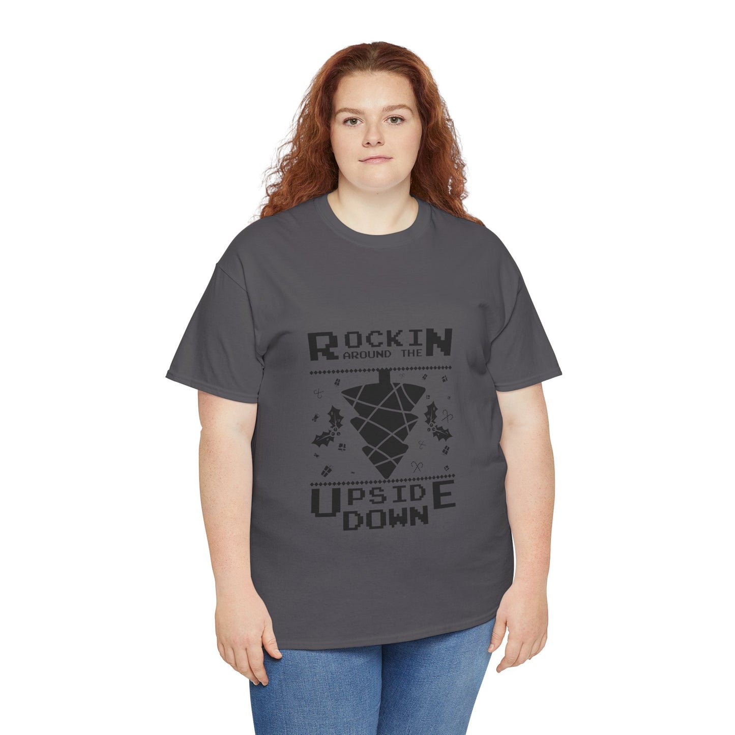 T-Shirt — "Rockin’ Around the Upside Down" Stranger Things Inspired Graphic Tee